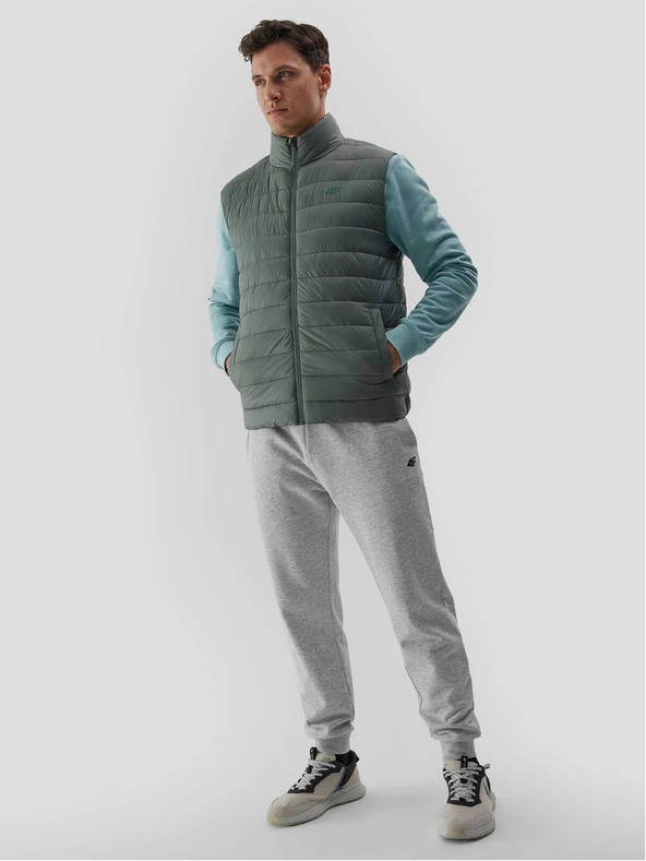 4F Pánska páperová vesta s recyklovanou výplňou 4F