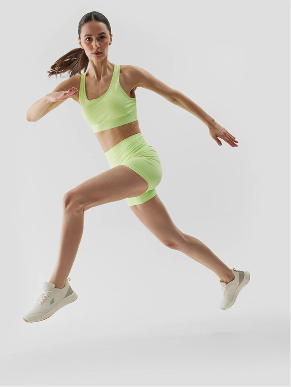 4F Dámska športová podprsenka s nízkou podporou 4F s recyklovanými materiálmi