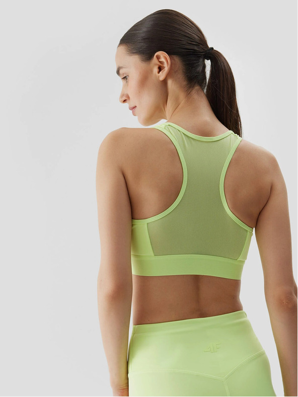 4F Dámska športová podprsenka s nízkou podporou 4F s recyklovanými materiálmi
