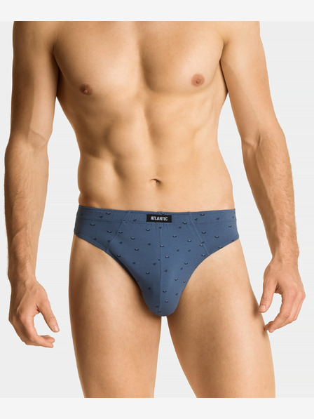 Atlantic Pánske športové nohavičky ATLANTIC 3-PACK - Graphite, Navy Blue, Denim