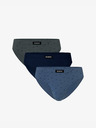 Atlantic Pánske športové nohavičky ATLANTIC 3-PACK - Graphite, Navy Blue, Denim