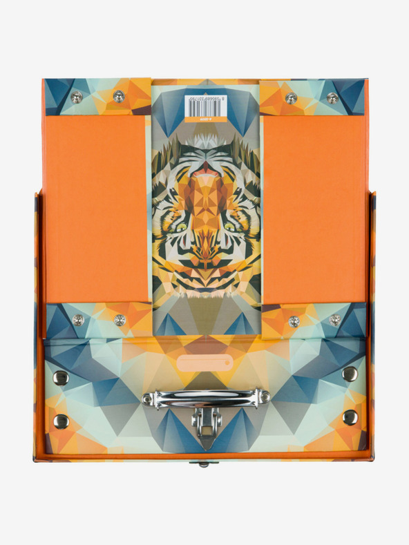 BAAGL  Oranžová skladacia školská taška s kovaním Baagl Tiger