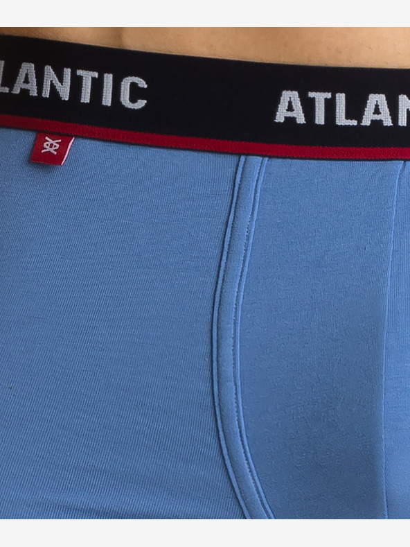 Atlantic Pánske boxerky ATLANTIC 3-PACK - námornícka modrá