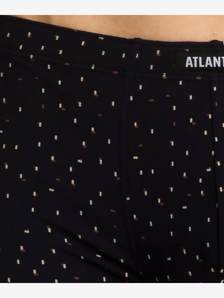Atlantic 3-PACK pánske boxerky ATLANTIC - tmavomodré, červené, tmavomodré