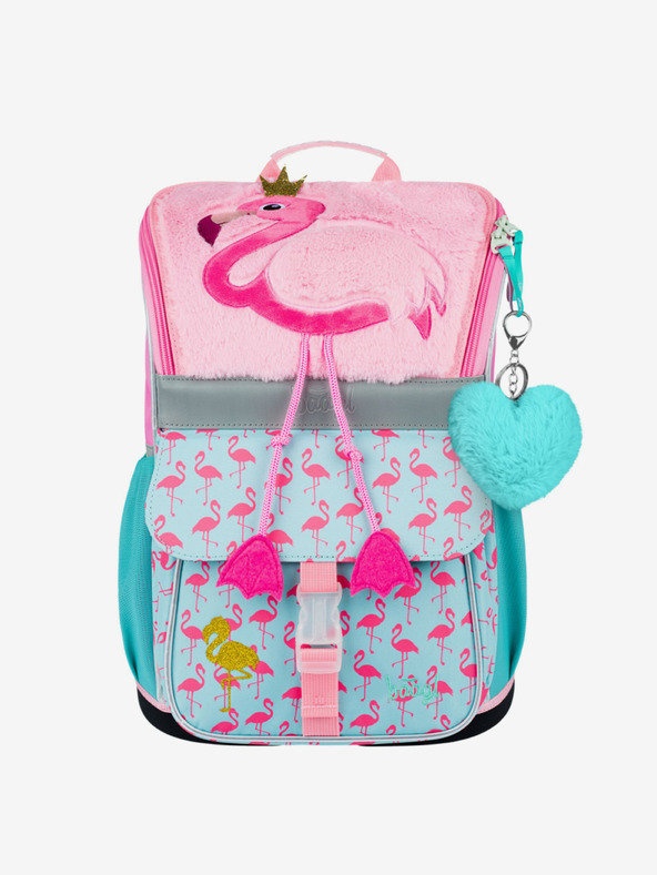 BAAGL  Ružová školská taška Zippy Baagl Flamingo