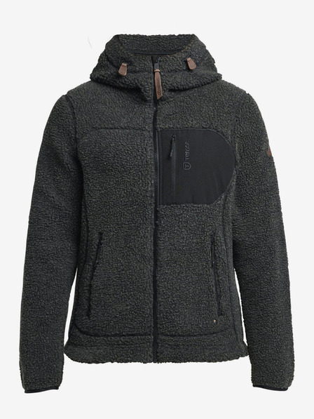 Tenson dámska fleecová mikina TENSON Himalaya Teddy Zip W čierna