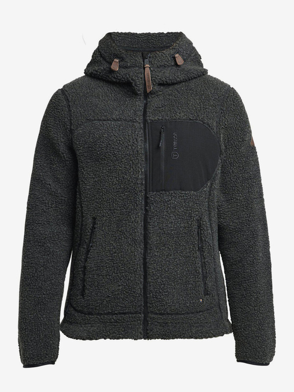 Tenson dámska fleecová mikina TENSON Himalaya Teddy Zip W čierna