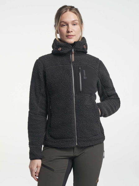 Tenson dámska fleecová mikina TENSON Himalaya Teddy Zip W čierna