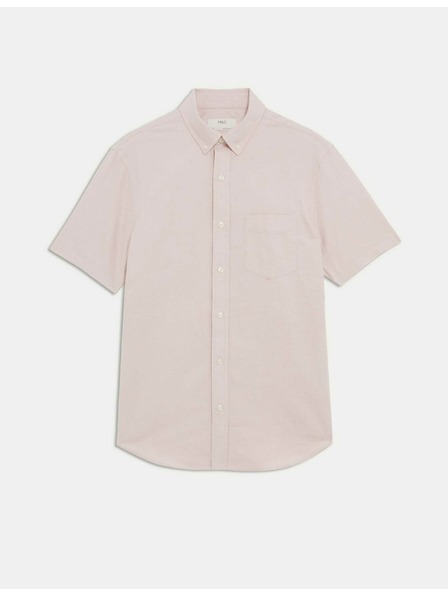 Marks & Spencer Čistá bavlnená košeľa oxford The Ultimate Marks & Spencer oranžová