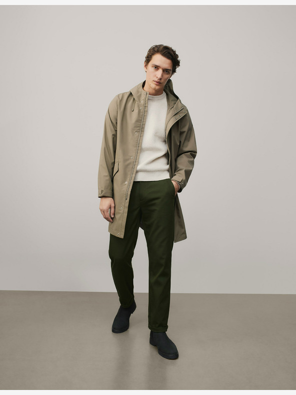 Marks & Spencer Slim fit chino nohavice The Ultimate Marks & Spencer zelené