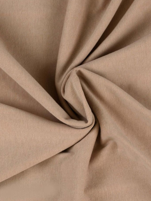 Kvalitex Jersey detské prestieradlo 70x140cm svetlo béžové Kvalitex
