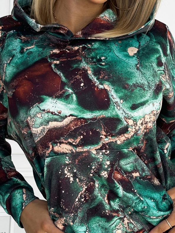 numoco Klokanka s kapucňou - tyrkysovo-hnedý mramor Numoco