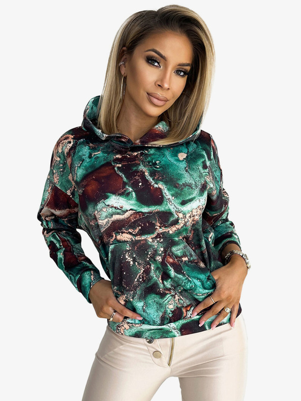 numoco Klokanka s kapucňou - tyrkysovo-hnedý mramor Numoco