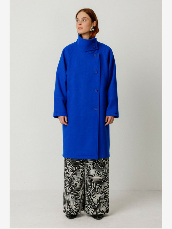 SKFK Modrý dámsky kabát SKFK