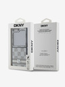 DKNY DKNY PU kožený zadný kryt so šachovnicovým vzorom a pruhmi pre Samsung Galaxy Z Flip 6 béžový