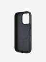 DKNY DKNY PU kožený zadný kryt Repeat Pattern Stack Logo MagSafe pre iPhone 16 Pro Black