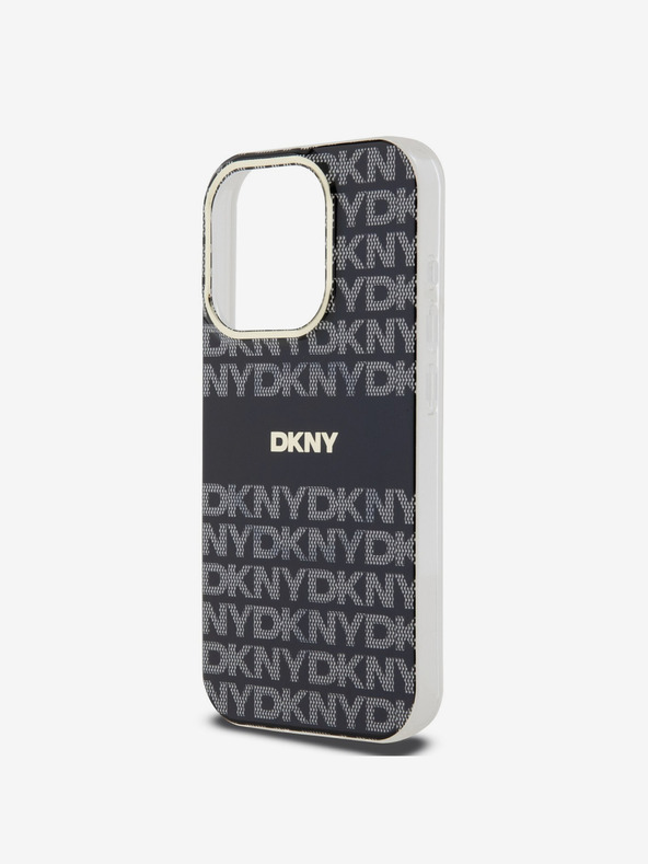 DKNY Zadný kryt PC/TPU Repeat Pattern Tonal Stripe Magsafe pre iPhone 13 Pro Max Black DKNY