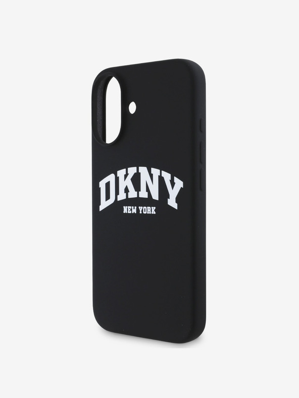 DKNY DKNY Liquid Silicone Arch Logo MagSafe zadný kryt pre iPhone 16 čierny