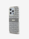 DKNY Zadný kryt PC/TPU Repeat Pattern Tonal Stripe Magsafe pre iPhone 14 Pro Max Beige DKNY