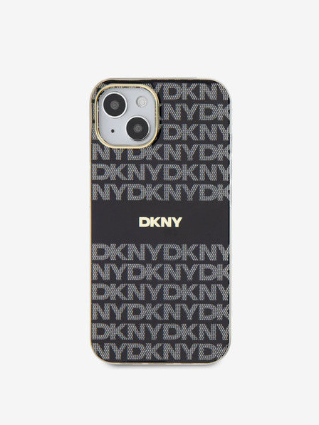 DKNY Zadný kryt PC/TPU Repeat Pattern Tonal Stripe Magsafe pre iPhone 14 Black DKNY