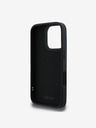 DKNY DKNY 3D gumový zadný kryt s opakujúcim sa logom Line pre iPhone 16 Pro čierny