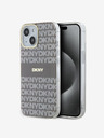 DKNY Zadný kryt PC/TPU Repeat Pattern Tonal Stripe Magsafe pre iPhone 15 Beige DKNY