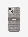 DKNY Zadný kryt PC/TPU Repeat Pattern Tonal Stripe Magsafe pre iPhone 15 Beige DKNY