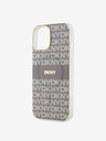 DKNY Zadný kryt PC/TPU Repeat Pattern Tonal Stripe Magsafe pre iPhone 15 Beige DKNY