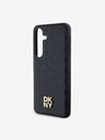 DKNY DKNY PU kožený zadný kryt s opakovaným vzorom a logom Magsafe pre Samsung Galaxy S24+ čierny