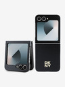 DKNY DKNY PU kožený zadný kryt s logom Stack pre Samsung Galaxy Z Flip 6 čierny
