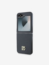 DKNY DKNY PU kožený zadný kryt s logom Stack pre Samsung Galaxy Z Flip 6 čierny