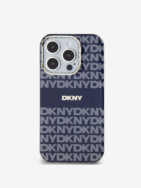 DKNY Zadný kryt PC/TPU Repeat Pattern Tonal Stripe Magsafe pre iPhone 13 Pro Blue DKNY