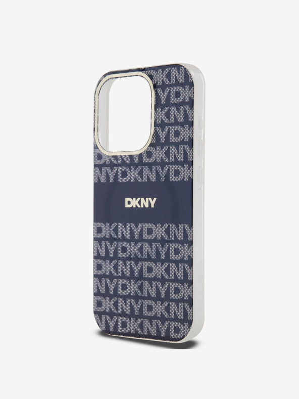 DKNY Zadný kryt PC/TPU Repeat Pattern Tonal Stripe Magsafe pre iPhone 13 Pro Blue DKNY