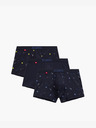 Atlantic Pánske boxerky ATLANTIC 3Pack - tmavomodré