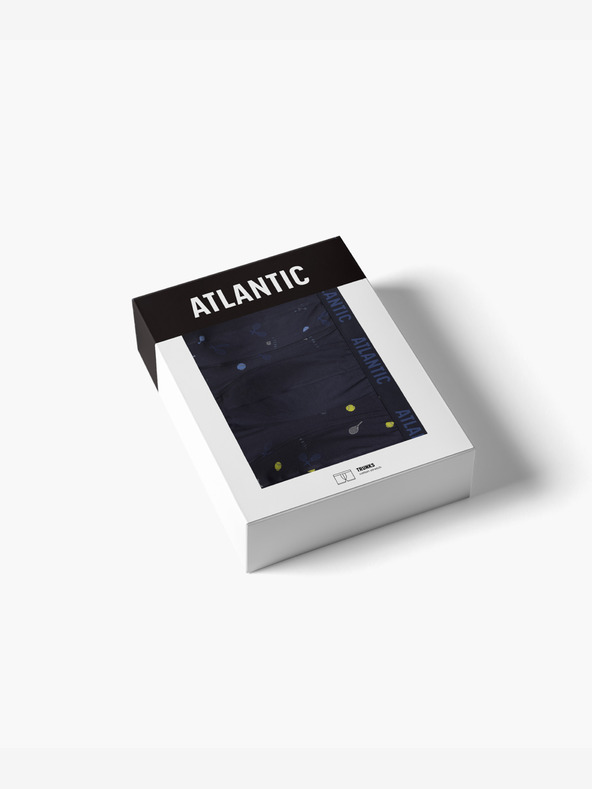 Atlantic Pánske boxerky ATLANTIC 3Pack - tmavomodré