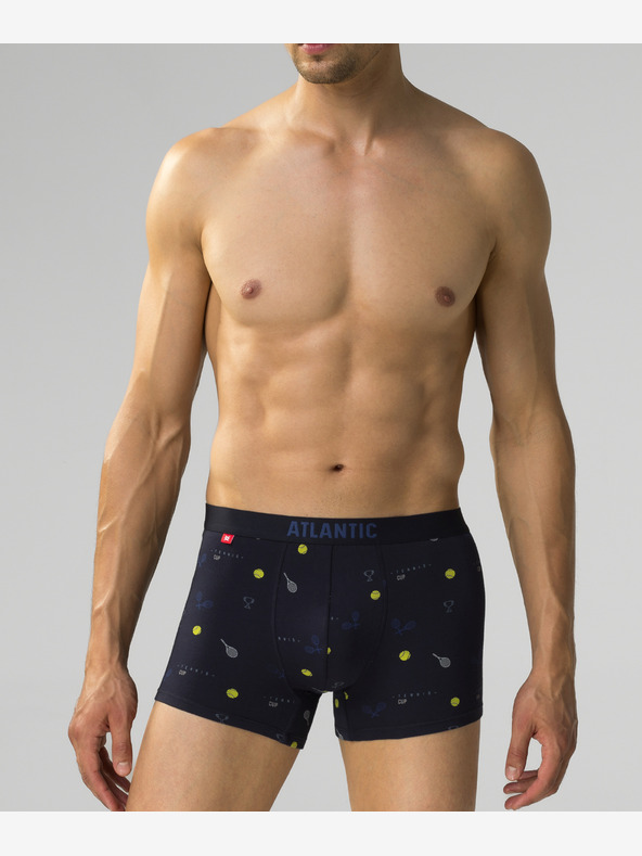 Atlantic Pánske boxerky ATLANTIC 3Pack - tmavomodré