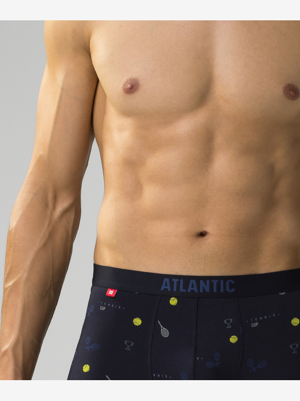 Atlantic Pánske boxerky ATLANTIC 3Pack - tmavomodré