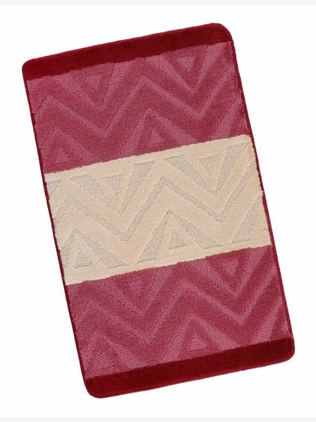 Bellatex Kúpeľňová predložka 60x100cm chevron bordová Bellatex