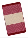 Bellatex Kúpeľňová predložka 60x100cm chevron bordová Bellatex