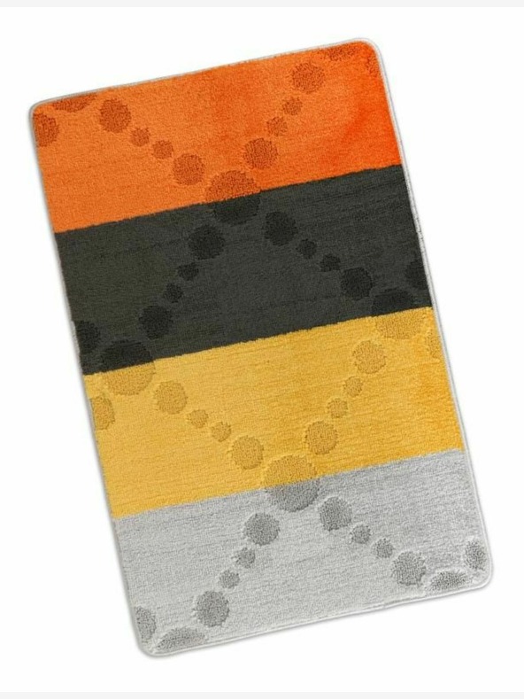 Bellatex Kúpeľňový koberec 60x100cm sivý a žltý Bellatex