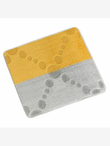 Bellatex Toaletná rohožka 50x60cm lúče sivá a žltá Bellatex