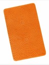 Bellatex Kúpeľňová predložka 60x100cm bludisko oranžová Bellatex