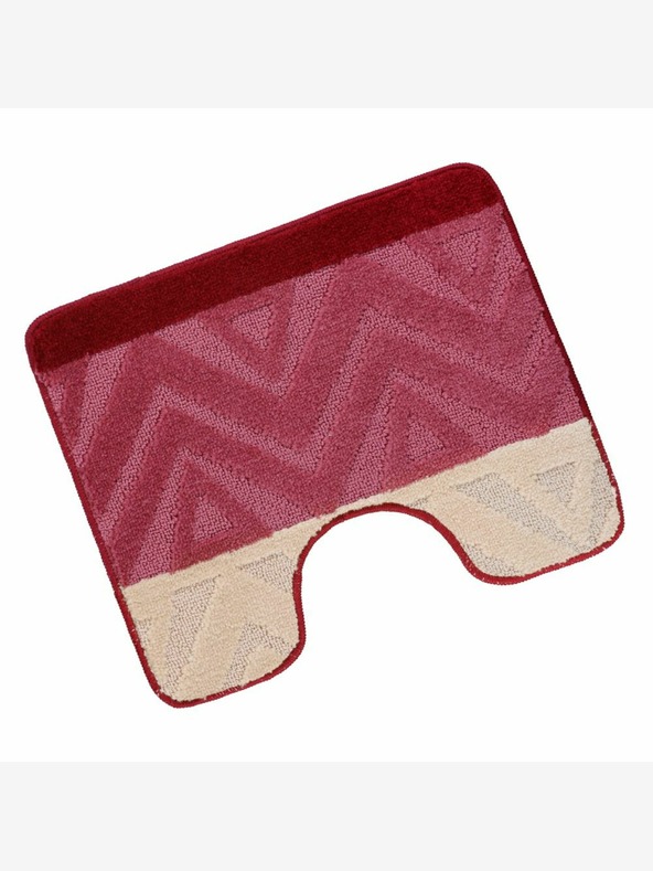 Bellatex Toaletná rohožka 50x60cm chevron bordová Bellatex