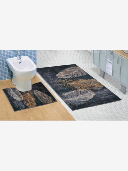 Bellatex Kúpeľňová a WC rohožka Feather 3D Bellatex