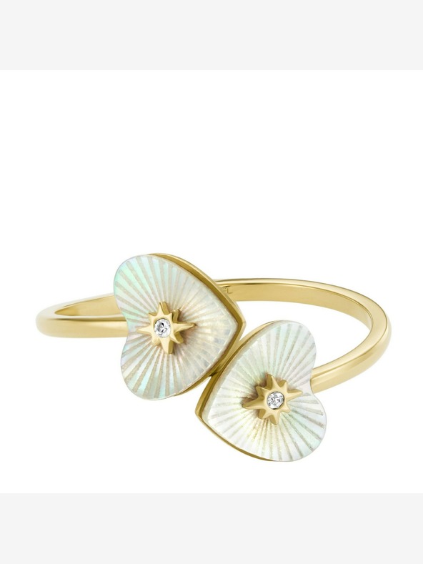 Fossil Dámsky oceľový prsteň Fossil