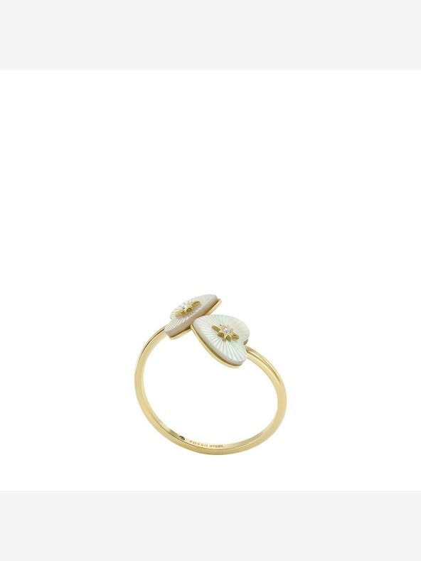 Fossil Dámsky oceľový prsteň Fossil