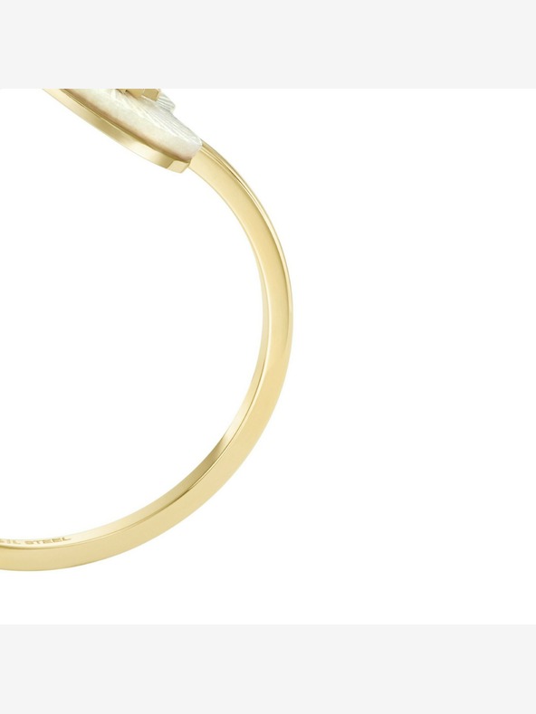 Fossil Dámsky oceľový prsteň Fossil