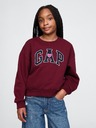 GAP Detská mikina s logom a fleece GAP