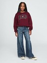 GAP Detská mikina s logom a fleece GAP