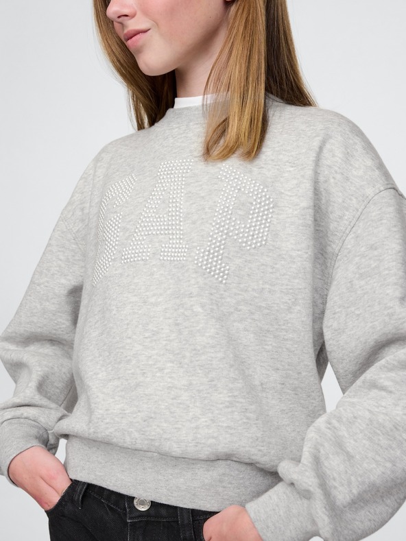 GAP Detská oversize mikina s logom GAP